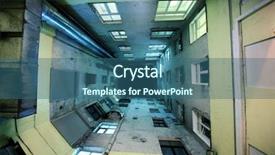  Presentation with tunnel - Slides featuring vertigo - abstract tunnel house background background and a ocean colored foreground