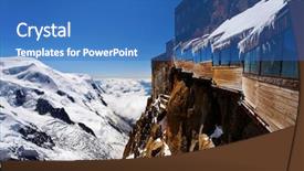  Presentation with rouen haute normandy france - Cool new presentation theme with vertigo - aiguille du midi haute savoie backdrop and a teal colored foreground