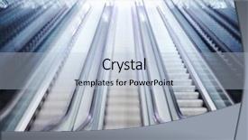  Presentation with motion - Colorful PPT layouts enhanced with vertigo - escalator blurred with motion high backdrop and a light blue colored foreground