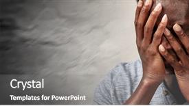  Presentation with headache - Presentation theme featuring vertigo - headache background and a gray colored foreground