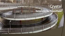  Presentation with vienna - PPT layouts with vertigo - spiral overpass footbridge in vienna background and a  colored foreground