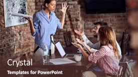  Presentation with spread - Theme enhanced with very-angry-woman-yelling background and a tawny brown colored foreground