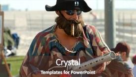  Presentation with venice - Theme with very eclectic venice beach street background and a  colored foreground