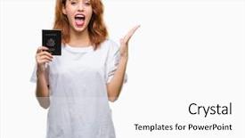  Presentation with holding hands - Cool new presentation theme with very happy and excited win backdrop and a  colored foreground