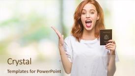  Presentation with united states - Theme consisting of very happy and excited win background and a  colored foreground