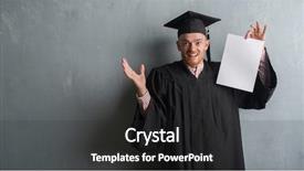  Presentation with young grey maine coon cat - Slides with very happy and excited winner background and a dark gray colored foreground