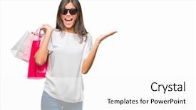  Presentation with winner announcement in airtel sales contest - Slide set consisting of very happy and excited winner background and a  colored foreground