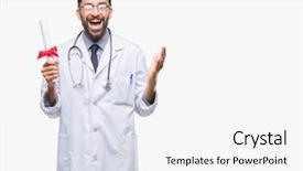  Presentation with happy birthday for adult boys - Theme featuring very happy and excited winner background and a  colored foreground