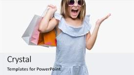  Presentation with winner announcement in airtel sales contest - Amazing theme having very happy and excited winner backdrop and a  colored foreground