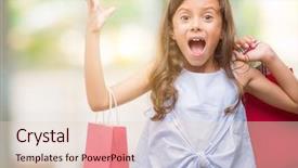  Presentation with holding hands - Colorful PPT theme enhanced with very happy and excited winner backdrop and a  colored foreground