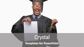  Presentation with african american weddig - Presentation theme having very happy and excited winner background and a  colored foreground