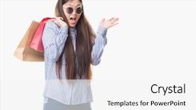  Presentation with holding hands - Presentation theme having very happy and excited winner background and a white colored foreground