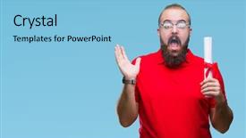  Presentation with holding hands - Cool new presentation with very happy and excited winner backdrop and a  colored foreground