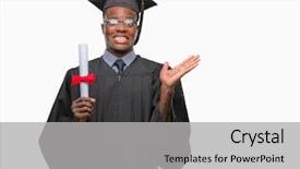  Presentation with african american church - Slide set consisting of very happy and excited winner background and a  colored foreground