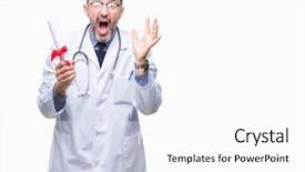  Presentation with certificate - Cool new PPT theme with very happy and excited winner backdrop and a white colored foreground