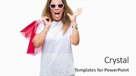  Presentation with holding hands - Slide deck featuring very happy and excited winner background and a white colored foreground