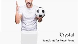  Presentation with hands holding - Amazing slide set having very happy and excited winner backdrop and a white colored foreground