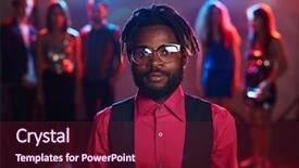  Presentation with important - Slides consisting of african man - very important person background and a tawny brown colored foreground