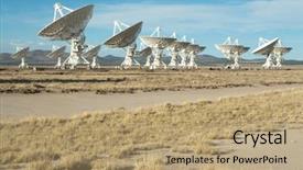  Presentation with array - Slide deck having  background and a  colored foreground.