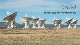  Presentation with array - Theme featuring very large array and open background and a light blue colored foreground