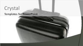  Presentation with case - Colorful theme enhanced with very-large-hard-shell-travel backdrop and a white colored foreground