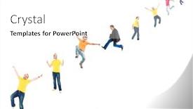  Presentation with culture - Beautiful presentation theme featuring very long line corporate culture backdrop and a white colored foreground