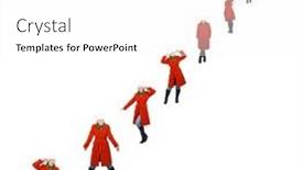  Presentation with culture - Slide deck enhanced with very long line corporate culture background and a white colored foreground