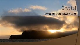  Presentation with surreal - Slide set having very-moody-dark-and-surreal background and a seafoam green colored foreground