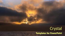  Presentation with surreal - Audience pleasing presentation design consisting of very-moody-dark-and-surreal backdrop and a tawny brown colored foreground