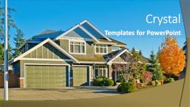  Presentation with vancouver - Beautiful slides featuring very neat and colorful home with gorgeous outdoor landscape in suburbs of vancouver canada backdrop and a teal colored foreground