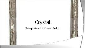  Presentation with window frame - Amazing PPT theme having very old grunge wooden window frame isolated in white backdrop and a white colored foreground