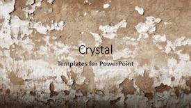  Presentation with crack - Slide deck featuring very old wall background and a  colored foreground