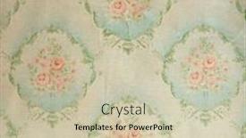  Presentation with artistic - PPT theme featuring very-old-wallpaper-with-floral background and a  colored foreground