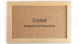  Presentation with cork - PPT theme enhanced with very small cork board isolated background and a coral colored foreground