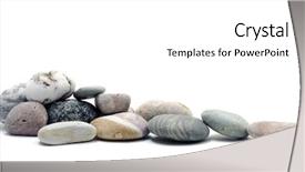  Presentation with colorful nature borders - PPT layouts featuring very style colorful nature stones background and a white colored foreground