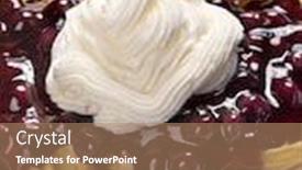  Presentation with waffles - Beautiful slides featuring very-sweet-breakfast-of-blueberry backdrop and a coral colored foreground