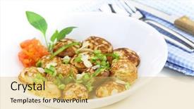  Presentation with indian traditional - Presentation having illustration of a boy playing soccer at the field background and a yellow colored foreground