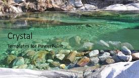  Presentation with river valley - Cool new slide deck with verzasca valley crystal clear river backdrop and a ocean colored foreground