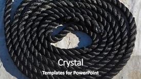  Presentation with rope line design in - PPT theme consisting of vessel - black nylon mooring line background and a dark gray colored foreground