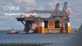  Presentation with tug boat - Audience pleasing theme consisting of vessel sscv with tow boat backdrop and a gray colored foreground