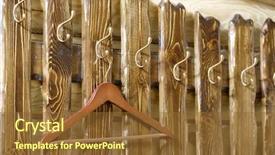  Presentation with airplane hanger - Presentation theme consisting of vestibule - hanger on a hook background and a  colored foreground