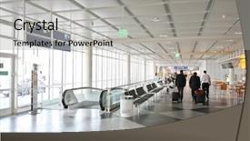  Presentation with passengers - Presentation having vestibule - passengers at the station background and a light gray colored foreground