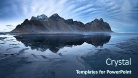  Presentation with beach sands - Slide deck enhanced with vestrahorn-mountains-and-stokksnes-beach background and a ocean colored foreground