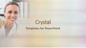  Presentation with checks - Colorful slide deck enhanced with vet woman petting a big backdrop and a lemonade colored foreground