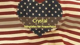  Presentation with stars stripes - PPT theme featuring veteran s day - heart stars and stripes background background and a tawny brown colored foreground