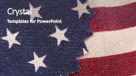  Presentation with veteran - Presentation theme enhanced with veteran s day - stars and stripes background background and a  colored foreground