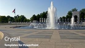  Presentation with veteran - Amazing PPT theme having veteran s day - us national world war ii backdrop and a gray colored foreground