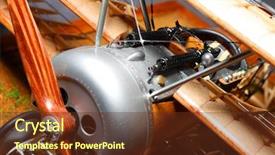  Presentation with military - Beautiful presentation theme featuring veterans technology - military triplane - homemade wooden backdrop and a tawny brown colored foreground