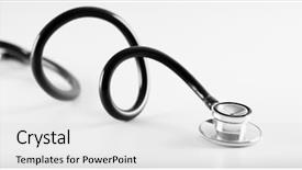  Presentation with cardiac - Slide deck with veterinary cardiac - stethoscope closeup background and a white colored foreground