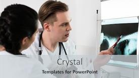  Presentation with veterinary - Beautiful slides featuring veterinary-surgeon-examining-x-ray backdrop and a light gray colored foreground